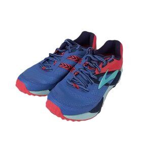 Brooks Womens Cascadia 12 Trail Running Shoes Size 7.5 Baja Blue/Paradise Pink